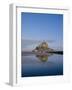 Mont St. Michel (Mont Saint-Michel) Reflected in Water, Manche, Normandy, France, Europe-Charles Bowman-Framed Photographic Print