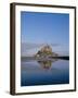 Mont St. Michel (Mont Saint-Michel) Reflected in Water, Manche, Normandy, France, Europe-Charles Bowman-Framed Photographic Print