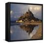 Mont-St-Michel, Normandy. Evening Shot with Reflection-Joe Cornish-Framed Stretched Canvas