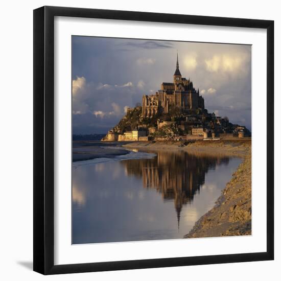 Mont-St-Michel, Normandy. Evening Shot with Reflection-Joe Cornish-Framed Photographic Print