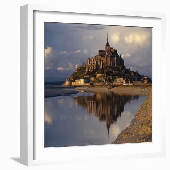 Mont-St-Michel, Normandy. Evening Shot with Reflection-Joe Cornish-Framed Photographic Print