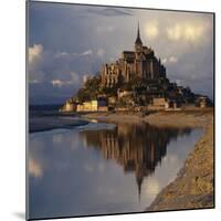 Mont-St-Michel, Normandy. Evening Shot with Reflection-Joe Cornish-Mounted Photographic Print