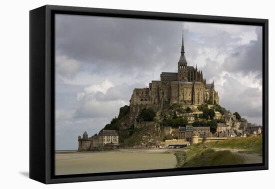 Mont St Michel, Normandy-David Churchill-Framed Stretched Canvas