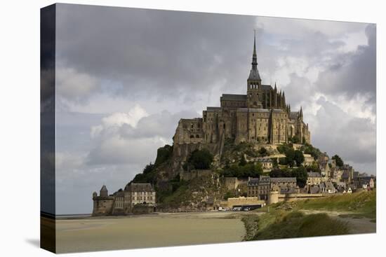 Mont St Michel, Normandy-David Churchill-Stretched Canvas