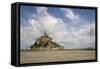 Mont St Michel, Normandy-David Churchill-Framed Stretched Canvas