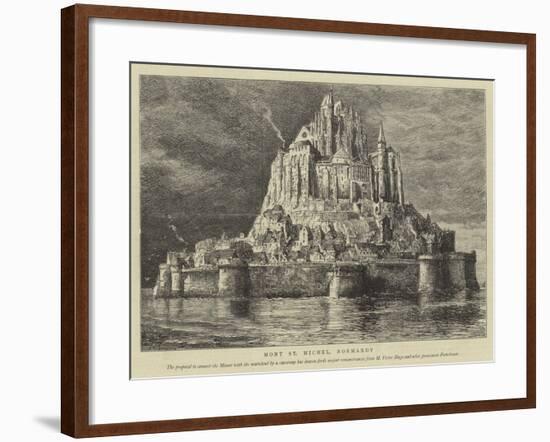 Mont St Michel, Normandy-Henry William Brewer-Framed Giclee Print