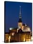 Mont St Michel Spire-Charles Bowman-Stretched Canvas