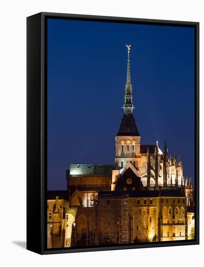 Mont St Michel Spire-Charles Bowman-Framed Stretched Canvas