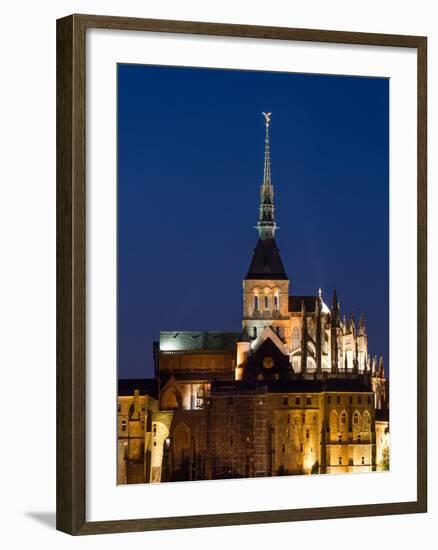 Mont St Michel Spire-Charles Bowman-Framed Photographic Print