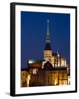 Mont St Michel Spire-Charles Bowman-Framed Photographic Print