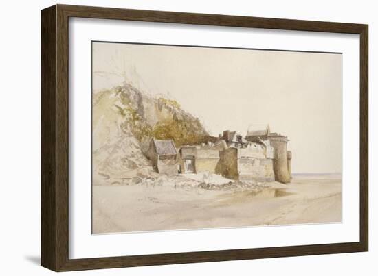 Mont St Michel: the Outer Gate, C. 1876-Alfred William Hunt-Framed Giclee Print