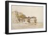 Mont St Michel: the Outer Gate, C. 1876-Alfred William Hunt-Framed Giclee Print