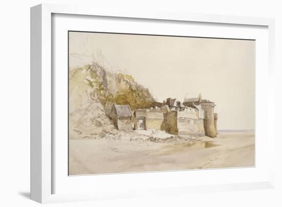 Mont St Michel: the Outer Gate, C. 1876-Alfred William Hunt-Framed Giclee Print