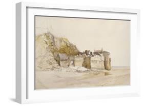 Mont St Michel: the Outer Gate, C. 1876-Alfred William Hunt-Framed Giclee Print