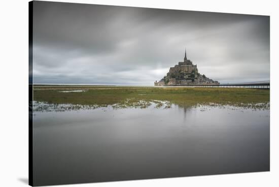 Mont-St-Michel, UNESCO World Heritage Site, Normandy, France, Europe-Francesco Vaninetti-Stretched Canvas