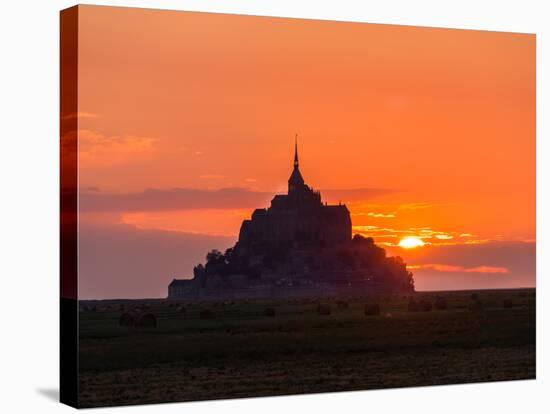 Mont St Michel-Charles Bowman-Stretched Canvas