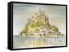 Mont St Michel-Marilyn Dunlap-Framed Stretched Canvas