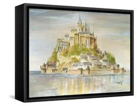 Mont St Michel-Marilyn Dunlap-Framed Stretched Canvas