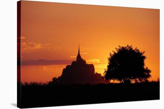 Mont St Michel-Charles Bowman-Stretched Canvas