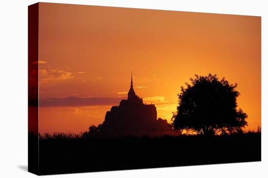 Mont St Michel-Charles Bowman-Stretched Canvas