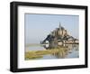Mont-Tombe and the 12th Century Benedictine Abbey of Mont-St.-Michel, Basse Normandie, France-James Emmerson-Framed Photographic Print