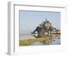 Mont-Tombe and the 12th Century Benedictine Abbey of Mont-St.-Michel, Basse Normandie, France-James Emmerson-Framed Photographic Print