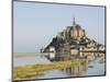 Mont-Tombe and the 12th Century Benedictine Abbey of Mont-St.-Michel, Basse Normandie, France-James Emmerson-Mounted Photographic Print