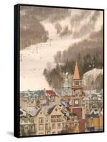 Mont Tremblant Ski Village in The Laurentians, Quebec, Canada-Walter Bibikow-Framed Stretched Canvas