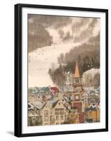 Mont Tremblant Ski Village in The Laurentians, Quebec, Canada-Walter Bibikow-Framed Premium Photographic Print