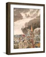 Mont Tremblant Ski Village in The Laurentians, Quebec, Canada-Walter Bibikow-Framed Photographic Print