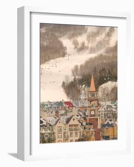 Mont Tremblant Ski Village in The Laurentians, Quebec, Canada-Walter Bibikow-Framed Photographic Print