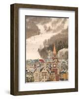 Mont Tremblant Ski Village in The Laurentians, Quebec, Canada-Walter Bibikow-Framed Photographic Print