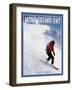 Mont Tremblant-Old Red Truck-Framed Giclee Print