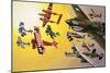 Montage of Aircraft with Colourful Markings-Wilf Hardy-Mounted Giclee Print