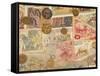 Montage of Coins and Paper Money-Steve Satushek-Framed Stretched Canvas