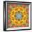 Montage of Flower Photographies, Orchids in a Symmetrical Ornament, Mandala-Alaya Gadeh-Framed Photographic Print