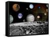 Montage of Images Taken by the Voyager Spacecraft-Stocktrek Images-Framed Stretched Canvas