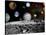 Montage of Images Taken by the Voyager Spacecraft-Stocktrek Images-Stretched Canvas