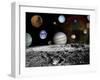 Montage of Images Taken by the Voyager Spacecraft-Stocktrek Images-Framed Photographic Print