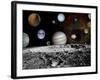 Montage of Images Taken by the Voyager Spacecraft-Stocktrek Images-Framed Photographic Print