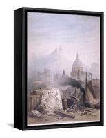 Montage of Images with St Pauls, C1855-Jules Louis Arnout-Framed Stretched Canvas