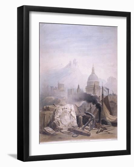 Montage of Images with St Pauls, C1855-Jules Louis Arnout-Framed Giclee Print