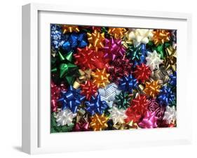 Montage of Multicolored Bows-Steve Terrill-Framed Photographic Print
