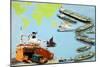 Montage of Ships from the Very Large Crude Carrier to Far Smaller Cargo and Passenger Ships-Clifford Meadway-Mounted Giclee Print