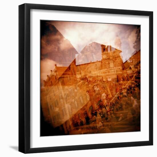 Montage of the Spanish Steps, Rome, Italy-Nancy & Steve Ross-Framed Photographic Print