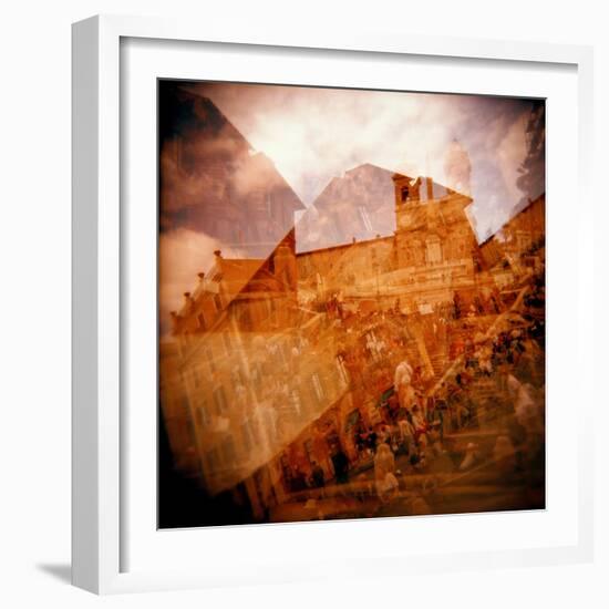 Montage of the Spanish Steps, Rome, Italy-Nancy & Steve Ross-Framed Photographic Print