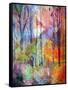 Montage of Trees and Flowers-Alaya Gadeh-Framed Stretched Canvas