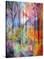 Montage of Trees and Flowers-Alaya Gadeh-Stretched Canvas