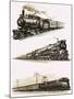 Montage of Us Trains-John S. Smith-Mounted Giclee Print