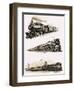 Montage of Us Trains-John S. Smith-Framed Giclee Print